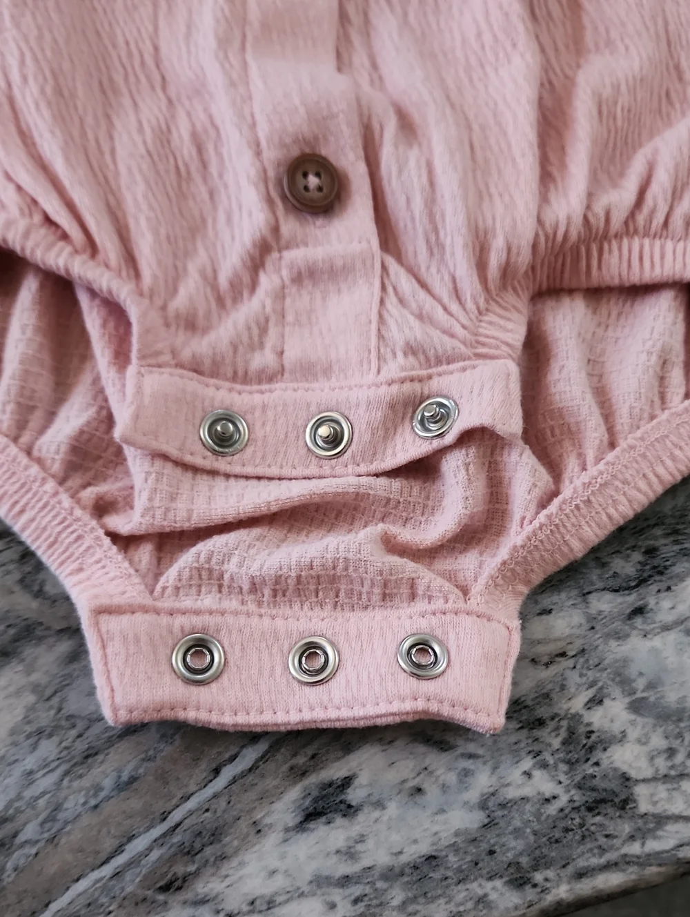 Carters Baby Girl Pink Romper, Size 12 Months